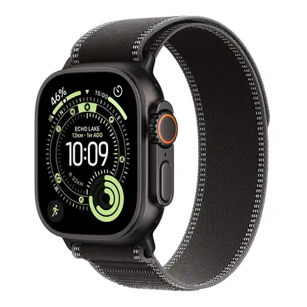 Apple Watch Ultra 3 GPS + Cellular 49mm Čierny titán s čiernym trailovým ťahom - M/L *Rozbalený*