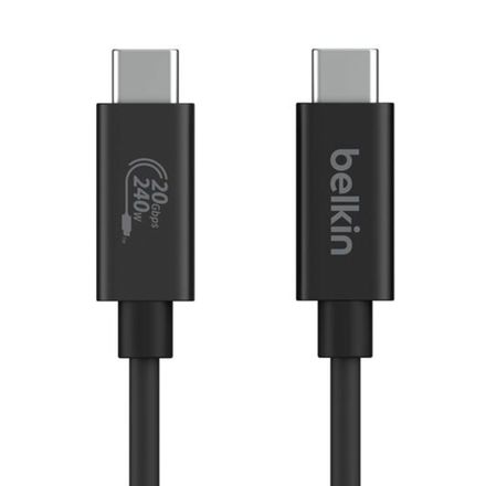 Belkin kábel Connect USB4 Cable 240W 20Gbps 2m - Black