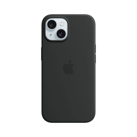 iPhone 15 Silicone Case with MagSafe - Black