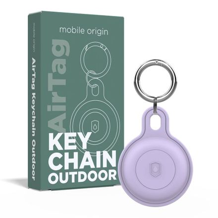 Mobile Origin puzdro Outdoor KeyChain pre Apple Airtag - Purple