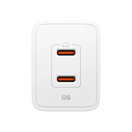 Spigen sieťová nabíjačka Essential EE472 Dual USB-C 47W - White