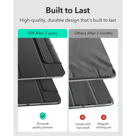 ESR puzdro Rebound Magnetic Case pre iPad Air 13" M2/M3 - Black