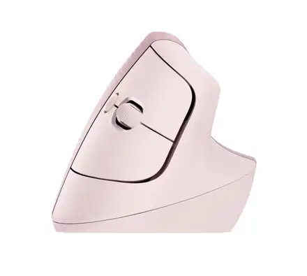 Logitech Lift Vertical ergonomická myš - ružová