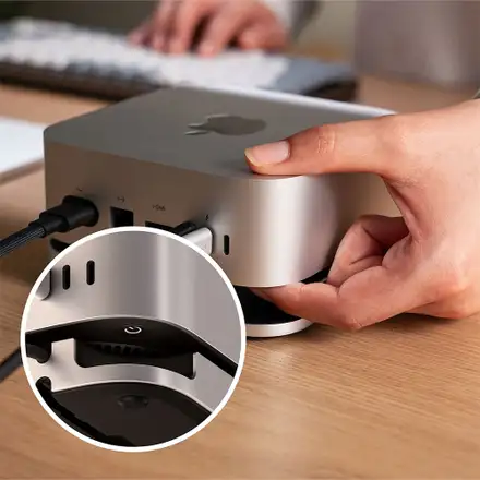 Satechi Stand & Hub with SSD enclosure pre Mac Mini M4/M6/M5 Pro - Silver