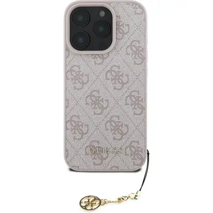 Guess 4G Charm kryt iPhone 16 Pro ružový