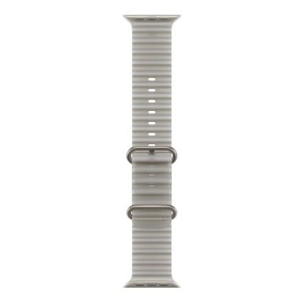 Apple Watch 49mm Translucent Grey Ocean Band - Natural Titanium Finish