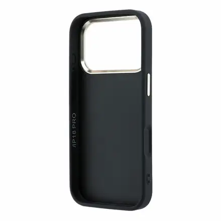 Guess PU 4G Resin Metal Logo kryt iPhone 18 Pro čierny