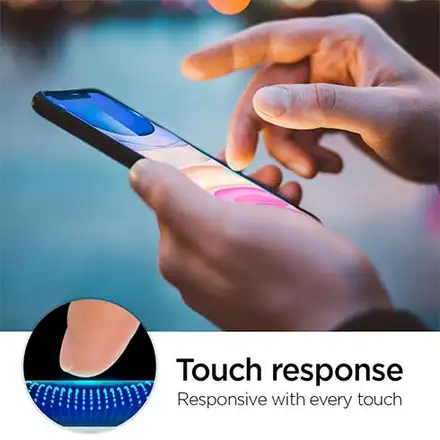 Spigen ochranné sklo GLAS.tR AlignMaster pre iPhone 11 Pro/XS - Black Frame