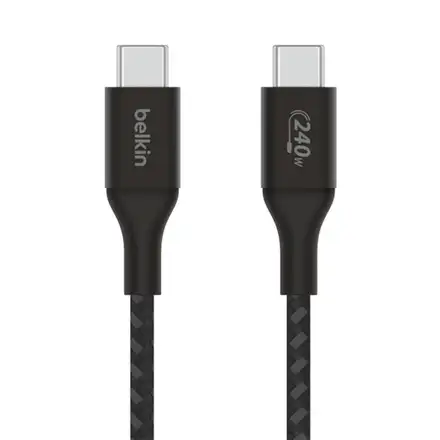 Belkin kábel Boost Charge Double-Braided USB-C to USB-C 2m 240W - Black