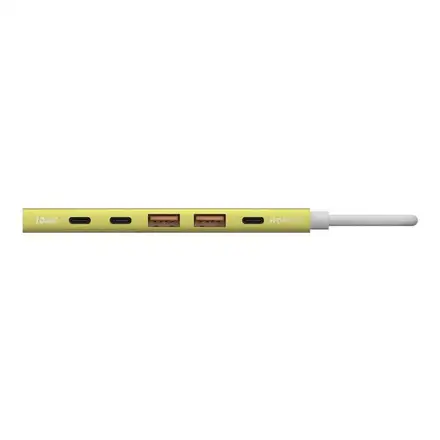 Adam Elements USB-C Hub DE06 6-in-1 - Yellow