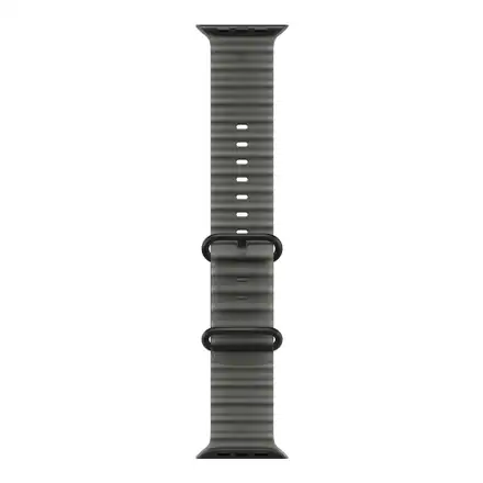 Apple Watch 49mm Translucent Black Ocean Band - Black Titanium Finish