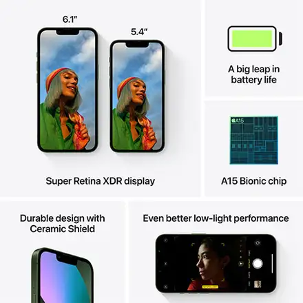 iPhone 13 128 GB zelená *Trieda A*