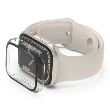 Belkin ochranné sklo ScreenForce 2-in-1 pre Apple Watch 7/8/9 45mm - Clear