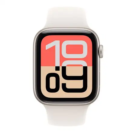 Apple Watch SE 3 GPS 44mm Hviezdny biely hliník s hviezdnym bielym športovým remienkom - S/M