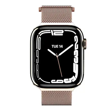 SwitchEasy remienok Mesh Stainless Steel pre Apple Watch 44/45/46mm - Rose Gold