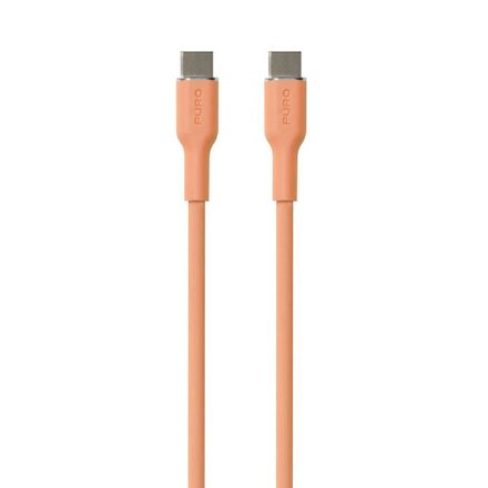 Puro kábel Soft Silicone Cable USB-C to USB-C 1.5m - Peach