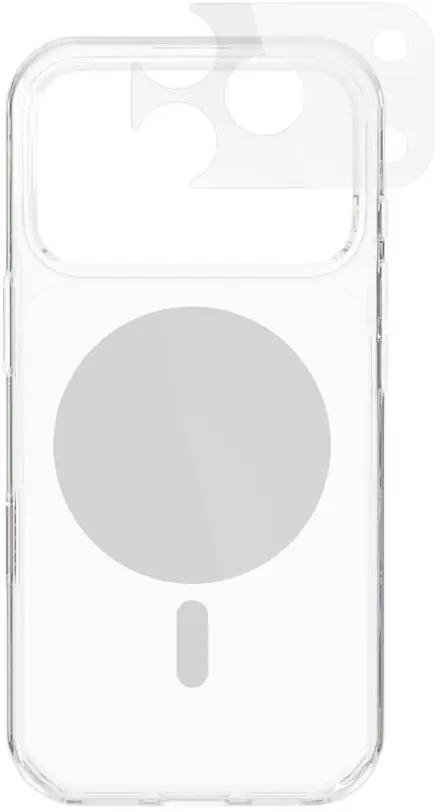 Epico Dot Mag+ Case iPhone 17 Pro Max/18 Pro Max Qi2 & MagSafe Compatible - grey (crossbody ready & camera island protector)