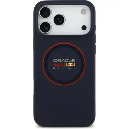 Red Bull Silicone Red Ring MagSafe Zadný Kryt pre iPhone 17 Pro modrý