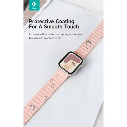 Devia remienok Nature Silicone Magnetic Watch Band 40/41/42mm - Stardust White