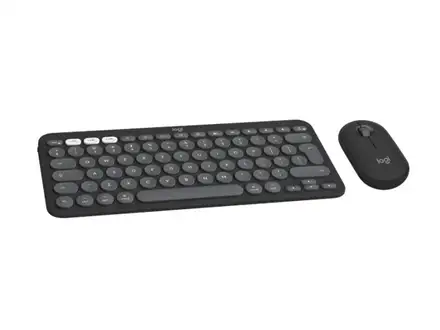 Logitech Pebble 2 combo pre Mac - tenká bezdrôtová klávesnica a myš, kombo, US - grafitová