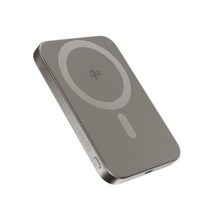 iStores by Epico UltraPack EM51 Qi2 5000 Slim Mag+ Powerbanka - titanová