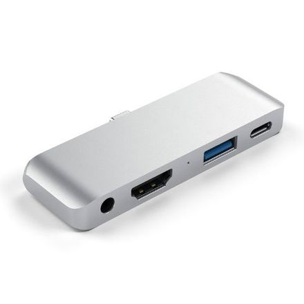 Satechi USB-C Mobile Pro Hub pre iPad Pro/Air 10.9" 2020 - Silver