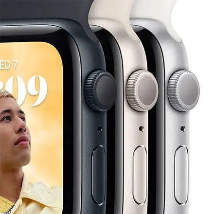 Apple Watch SE 2 GPS 44mm puzdro z temne atramentového hliníka *Trieda B*