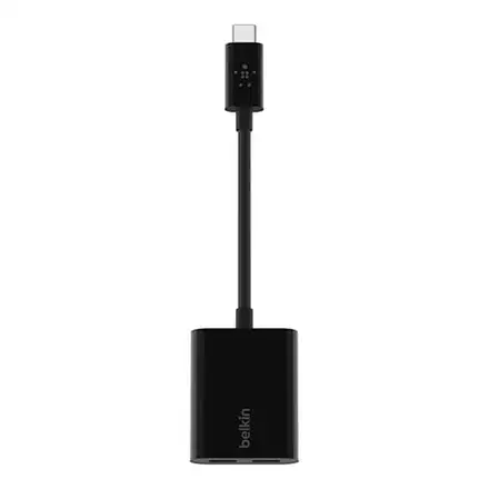 Belkin RockStar USB-C Audio + Charge Adapter - Black
