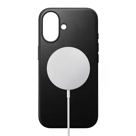 Nomad kryt Modern Leather Case Magsafe pre iPhone 16 - Black