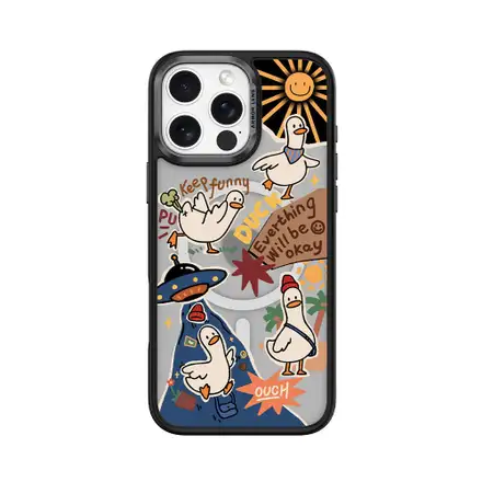 Comma kryt Cultural Series Magnetic Case pre iPhone 16 - Playful Duck
