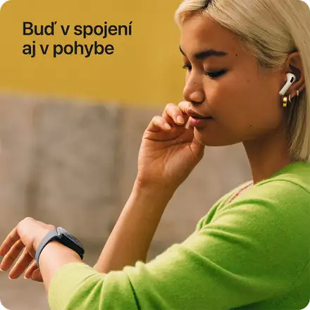Apple Watch SE 3 GPS + Cellular 44mm Polnočný hliník s polnočným športovým remienkom - M/L