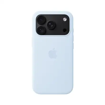 iPhone 18 Pro Silicone Case with MagSafe - Crisp Blue