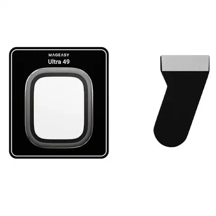 SwitchEasy Fortiz Sapphire Antireflective Protector pre Apple Watch Ultra - Natural Titanium