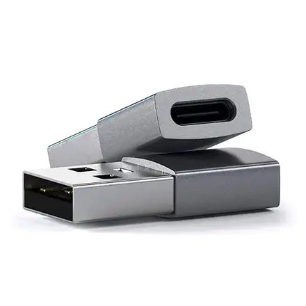 Satechi adaptér USB 3.0 to USB-C - Space Gray Aluminium