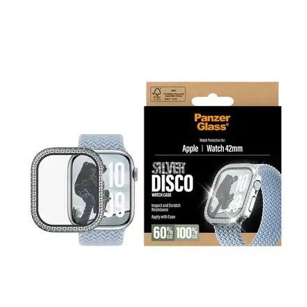 PanzerGlass ochranné sko Disco pre Apple Watch 10/11 42mm - Bing Silver