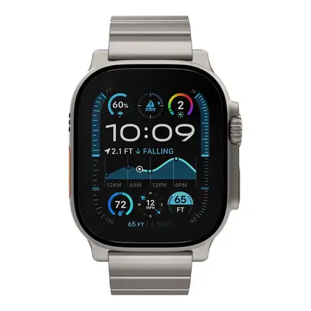 Decoded remienok Titanium Traction Strap pre Apple Watch 44-49mm - Natural Titanium