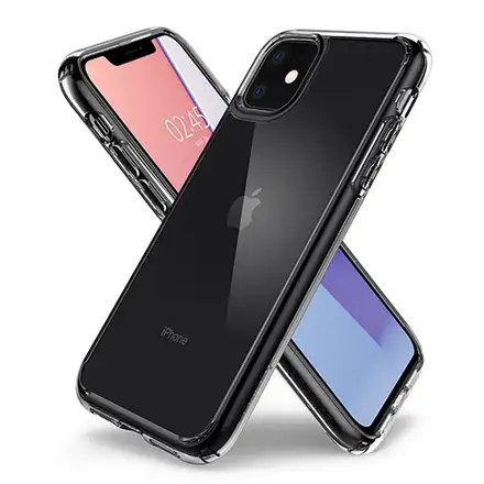 Spigen kryt Crystal Hybrid pre iPhone 11 - Crystal Clear