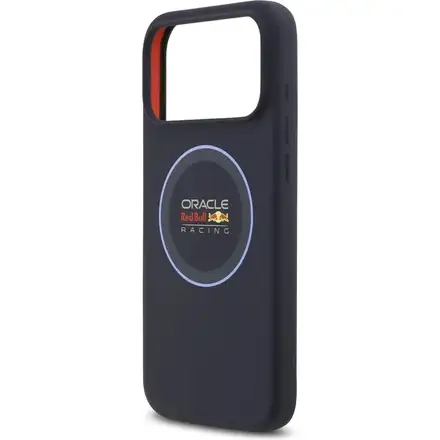 Red Bull Silicone Blue Ring MagSafe Zadný Kryt pre iPhone 17 Pro Max modrý