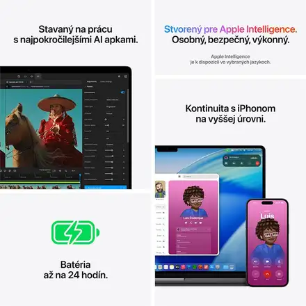 MacBook Pro 16" Apple M5 Pro 18C CPU 20C GPU 24GB 1TB Kozmický čierny SK