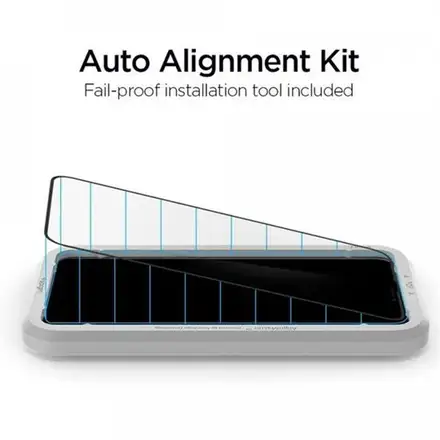 Spigen ochranné sklo GLAS.tR AlignMaster pre iPhone 11 Pro Max - Black Frame