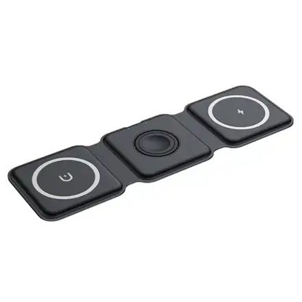 Sdesign 3 in 1 Folding Wireless Charger - Black