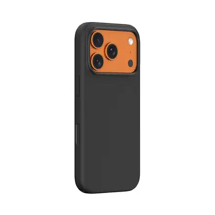 Devia kryt Nature Series Silicone Magnetic Case pre iPhone 17 Pro - Black