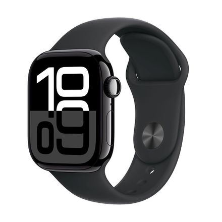 Apple Watch Series 10 GPS + Cellular 42mm Klavírne čierny hliník s čiernym športovým remienkom - S/M *Rozbalený*
