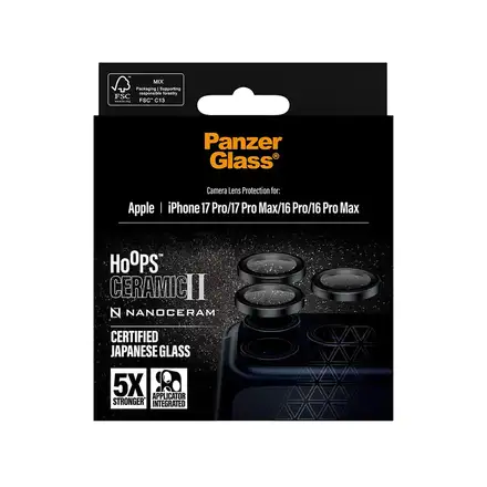 PanzerGlass ochranné sklo Hoops pre iPhone 17 Pro/17 Pro Max - Ceramic II