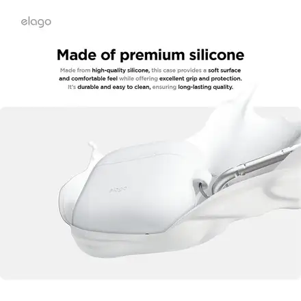 Elago puzdro Silicone Hang Case pre Airpods 4/5 - Medium Gray