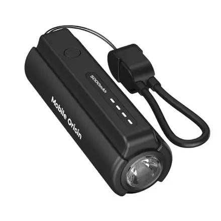 Mobile Origin PowerBank with Flashlight 5000mAh - Black