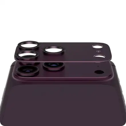 PanzerGlass Fender Camera Protection pre iPhone 18 Pro - Dark Cherry