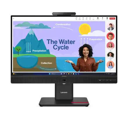 Lenovo ThinkVision T24D-4v 23.8"FHD IPS 250nits 120Hz 16:9 1500:1 4ms DP/HDMI/USB-C/RJ45/dock Repro WebCam, Pivot Black