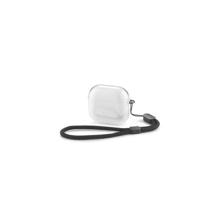 Aiino Glow Case for AirPods 4th Gen (2024) with wrist lanyard - Clear