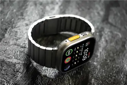 Mobile Origin remienok Titanium Band pre Apple Watch Ultra - Natural Titanium